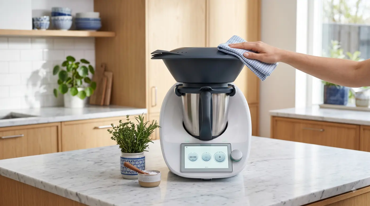 Thermomix TM5 i TM6 obok siebie na blacie